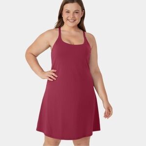 HALARA Red Athletic Halter Mini Dress